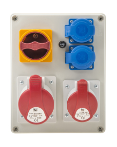 PAWBOL R-BOX 240 Rozdzielnia Budowlana 2x230V 1x16A/5P 1x32A/5P Wył. L/P IP44 1