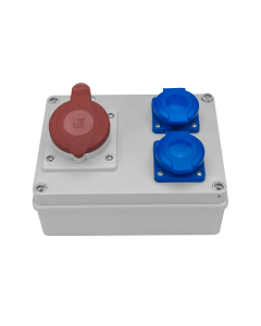 PAWBOL R-BOX 190 Rozdzielnia Budowlana NT 2x250V 1x16A/5P IP44 Szary 1