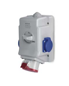 SCAME Zestaw Instalacyjny 0-I 16/5 2xZ/U 230V IP54