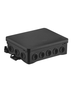 SIMET NS9 Puszka Instalacyjna Naścienna 90X40X135 Czarny Z Możliwością Zastosowania Haka HNS F 1