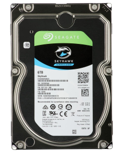 SEAGATE Dysk HDD 6TB 3.5" SATA 256MB Cache SKYHAWK Do Pracy Ciągłej