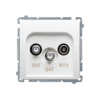 KONTAKT-SIMON BASIC Moduł Biały Gniazdo RTV-2xSAT Końcowe 1dB