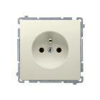 KONTAKT-SIMON BASIC Moduł Beż Gniazdo 1xZ/U Zaciski Śrubowe 16A-250V