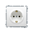 KONTAKT-SIMON BASIC Moduł Biały Gniazdo 1x SCHUKO Zaciski Śrubowe 16A-250V
