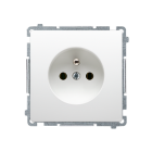 KONTAKT-SIMON BASIC Moduł Biały Gniazdo 1xZ/U Zaciski Śrubowe 16A-250V