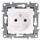 LEGRAND NILOE Moduł Biały Gniazdo 1xZ/U Z Przesłonami Zaciski Sprężynowe 16A-250V