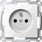 SCHNEIDER ELECTRIC SYSTEM M Moduł Biały Polarny Gniazdo Z/U Z Przesłonami Zaciski Śrubowe 16A-250V