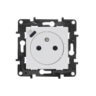 LEGRAND NILOE STEP Moduł Biały Gniazdo 1xZ/U Z Przesłonami Zaciski Sprężynowe+Ładowarka USB Typ C 1.5A
