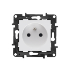 LEGRAND NILOE STEP Moduł Biały Gniazdo 1xZ/U Z Przesłonami Zaciski Sprężynowe 16A-250V