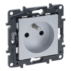 LEGRAND NILOE STEP Moduł Aluminium Gniazdo 1xZ/U Zaciski Śrubowe 16A-250V