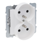 LEGRAND SUNO 2 Moduł Biały Gniazdo 2xZ/U Z Przesłonami Zaciski Sprężynowe 16A-250V