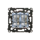 KONTAKT-SIMON 55 Mechanizm Łącznik Roletowy 2x 3-Pozycyjny 1-0-2 Zaciski Sprężynowe 10A-250V
