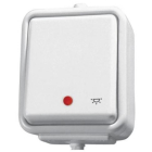 SCHNEIDER ELECTRIC CEDAR Biały Przycisk NT "Światło" Podświetlany IP44 Zaciski Śrubowe 10A-250V