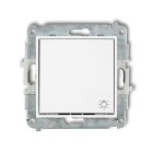 KARLIK Mini Moduł Biały Łącznik "Światło" 1x1Z Zaciski Śrubowe 10AX-250V