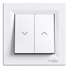 SCHNEIDER ELECTRIC ASFORA Biały Przycisk Żaluzjowy Zaciski Śrubowe 10AX-250V