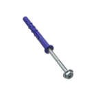 RAWLPLUG FF1 Kołek Ramowy Poliamidowy 10x160mm Z Kołnierzem Z Wkrętem Z Łbem Sześciokątnym