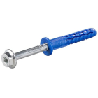 RAWLPLUG FFS Kołek Ramowy Poliamidowy Z Krótką Strefą Rozporu Z Kołnierzem 10x50mm I Wkrętem Z Łbem Sześciokątnym