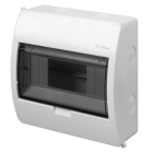 Elektro-Plast Nasielsk Elegant Rozdzielnia Plastikowa NT 8M 1x8M N+PE IP40 195X195X98 Drzwi Dymne Biały 0663-00