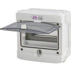 ETI ECH-8G Rozdzielnia Plastikowa NT 8M 1x8M N+PE IP65 IK07 201X202X120 Drzwi Dymne Szary Dido 1500V/DC