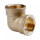 FERRO Kolanko Mosiężne 3/4" Nakrętno-Nakrętne Żółte