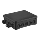 SIMET NS9 Puszka Instalacyjna Naścienna 90X40X135 Czarny Z Możliwością Zastosowania Haka HNS F